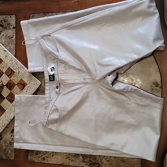 GAP Pants - Leather Pearlescent gorgeous Trousers